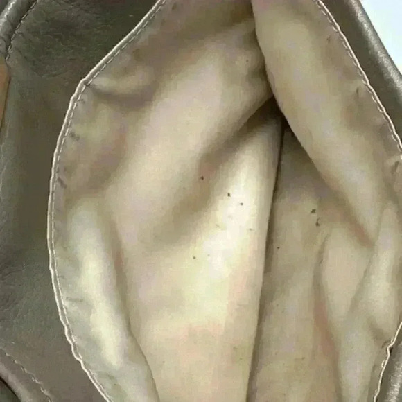 Coach F30965 TAYLOR Leather BOWLER SATCHEL Bag Purse Gray Taupe Color - Picture 15 of 16